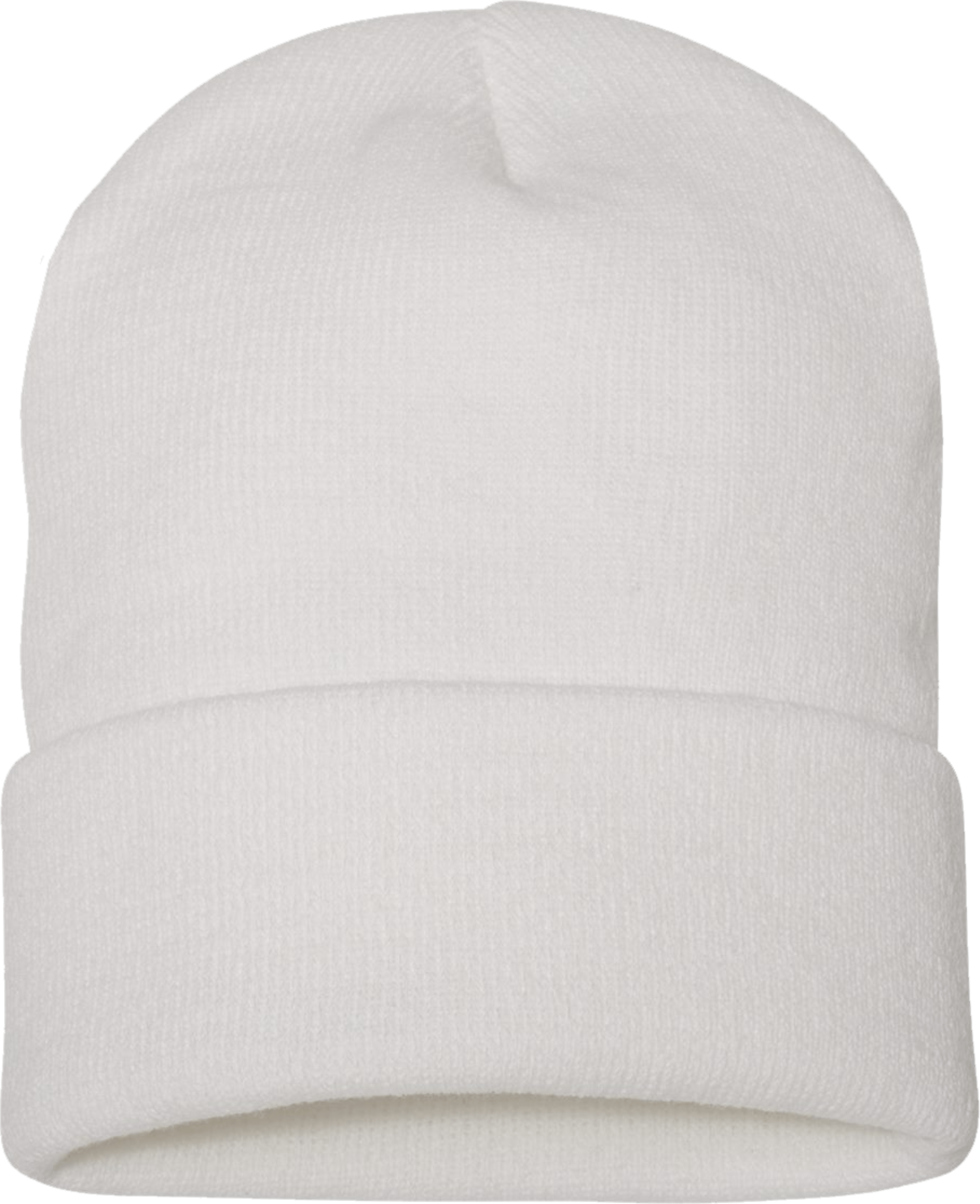 White Cuffed Beanie image 0