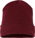 Maroon Cuffed Beanie image 0